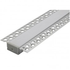 Προφίλ Αλουμινίου Γυψοσανίδας Φαρδύ 2m για ταινία LED Με Κάλυμμα 30-1545009